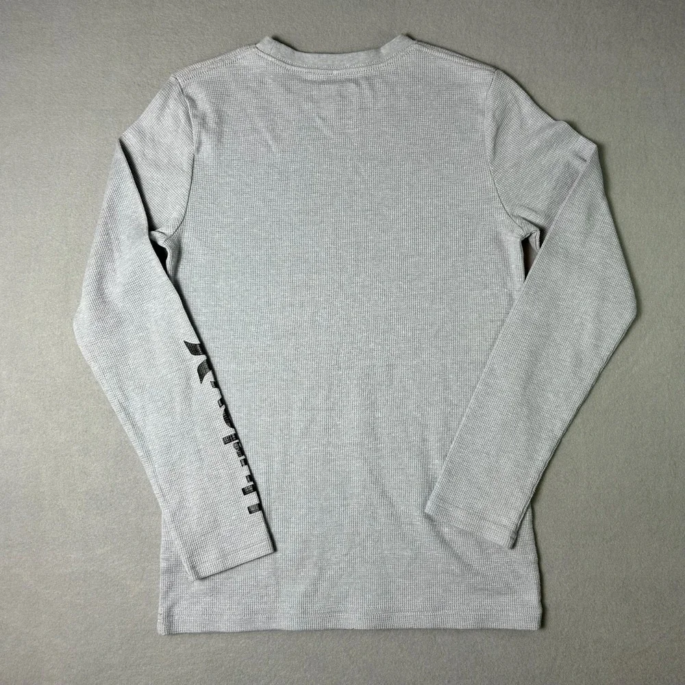Hurley Shirt Boys 18/20 Gray Thermal Long Sleeve Shirt - Picture 5 of 8